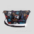 graphic print travel bag